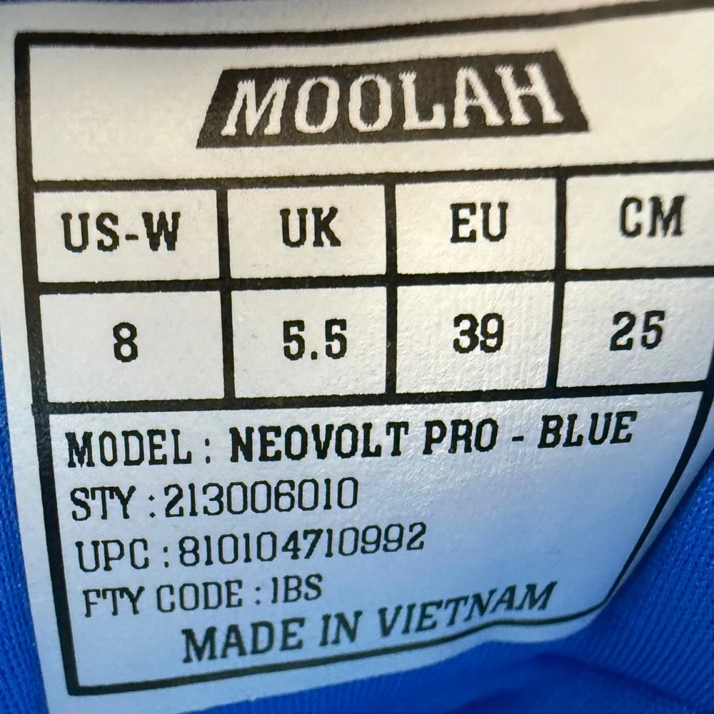 MOOLAH Neovolt Pro Blue Athletic High Top‎ Basketball Shoes Women's Size 8